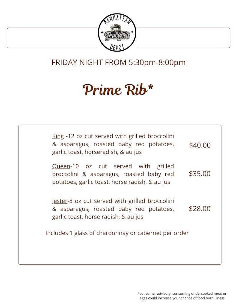 Manhattan Depot Menu 4